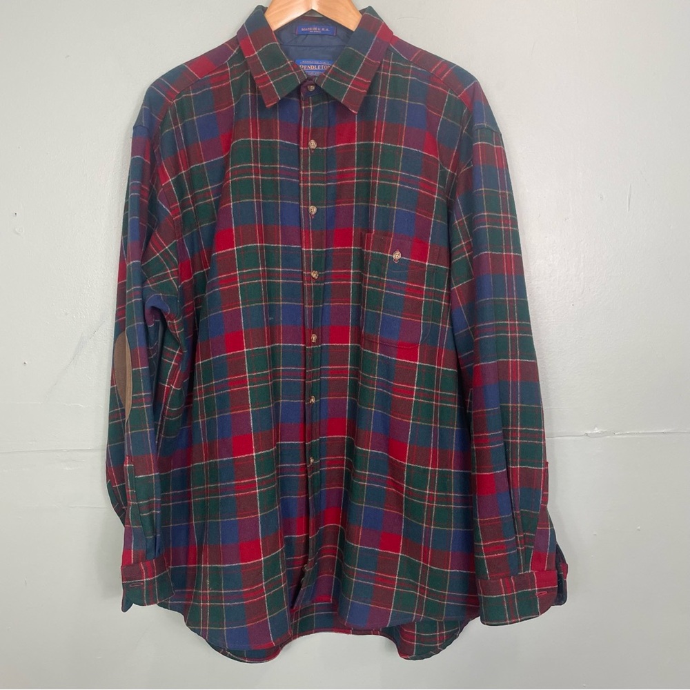 Pendleton Pure Wool Button Downs Plaid Flannel El… - image 1
